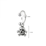 Piercing Oreille Gothique Punk Crâne - L'Antre Gothique