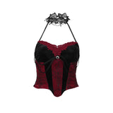Corset Gothique en Velours - Antre Gothique