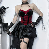 Corset Gothique en Velours - Antre Gothique