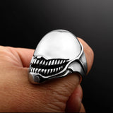 Gothic ring with Venom skull