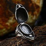 Gothic ring with Venom skull