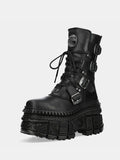 Bottes Gothiques Plateformes à Boucles « Dark Empire » - antre gothique