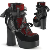 Bottines Gothiques à Chaînes et Lacets - Antre Gothique