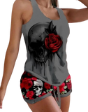 Ensemble Pyjama Gothique Skull - L'Antre Gothique