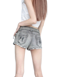 Shorts Gothique Y2k Imprimé- Antre gothique