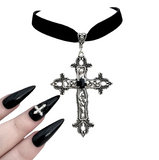 Pendentif Gothique Croix Vintage- Antre Gothique