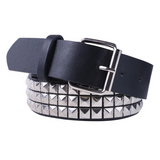 ceinture gothique à clous pyramidaux - Antre Gothique