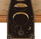 Chemin de Table Gothique en Lin Astrologique - Antre Gothique