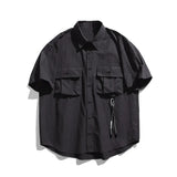 Chemise Gothique Vintage à Manches Courtes - Antre Gothique