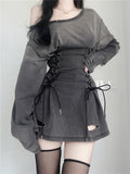Mini Robe Gothique Corset Grunge