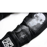 Gothic Denim Biker Pants