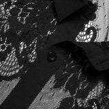 Gothic Streetwear Lace Shirt
