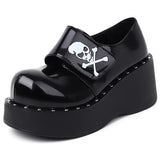 Chaussure Gothique Lolita Tête de Mort - L'Antre Gothique