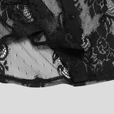Gothic Streetwear Lace Shirt