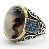 bague gothique punk rock en argent - l'antre gothique