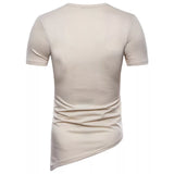 T-Shirt Gothique Asymétrique à lacets