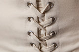 T-Shirt Gothique Asymétrique à lacets