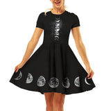 Robe Gothique Trapèze Phase Lunaire