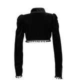 Gothic Victorian Velvet Bolero Jacket