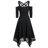 Robe Gothique de Soirée à Bretelles