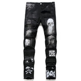 Pantalon Gothique Denim Biker - L'Antre Gothique