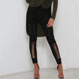 Pantalon gothique médiéval à lacets - antre gothique