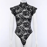 Body Gothique en Dentelle Sexy - L'Antre Gothique