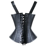 Gothic Steampunk Korsett mit Schnallen