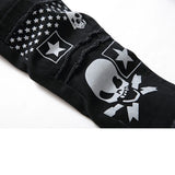 Gothic Denim Biker Pants