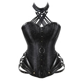 Corset Gothique Steampunk à Collier- Antre Gothique