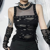 Crop Top Gothique Steampunk- Antre Gothique