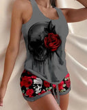 Ensemble Pyjama Gothique Skull - L'Antre Gothique