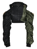 Veste Gothique à Capuche et Epaules Dénudées - L' Antre Gothique