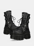 Bottes Gothiques Plateformes à Boucles « Dark Empire »