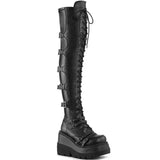 Bottes Gothiques Longues à Talons Platforme
