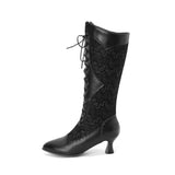 bottes gothique victoriennes dentelle - antre gothique