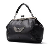 Gothic Rivet Boston Handbag