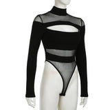 Body Gothique Clubwear Echancré