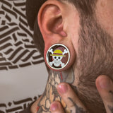 Jauge d'Oreille Gothique Skull
