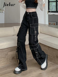 Jeans Gothique Cargo en Denim - Antre Gothique