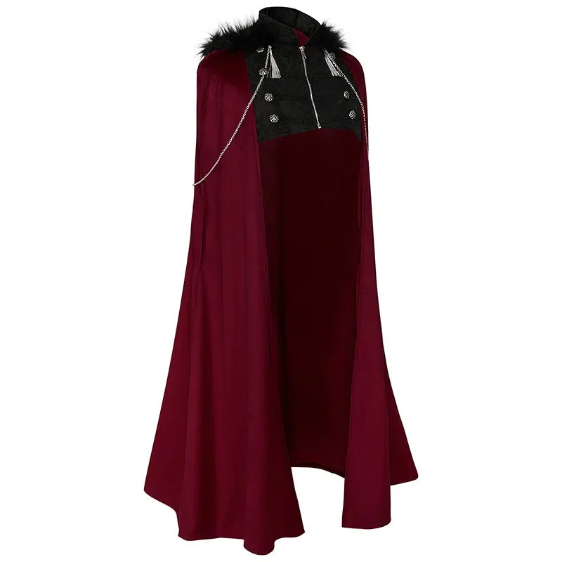 Costume Steampunk Victorien YORDET Manteau Gothique Steampunk Homme - Style Victorien Médiéval - Costume Renaissance Louis Xiv