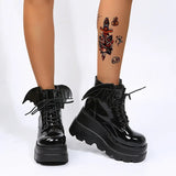 Botte Gothique Chauve-Souris Vernis