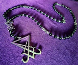 collier gothique luciférien - antre gothique