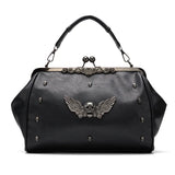 Gothic Rivet Boston Handbag