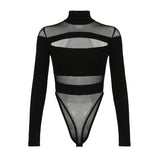 Body Gothique Clubwear Echancré - L'Antre Gothique