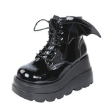 Botte Gothique Chauve-Souris Vernis - L'Antre Gothique