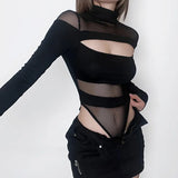 Body Gothique Clubwear Echancré