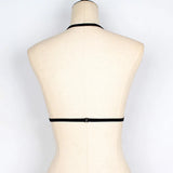Gothic Lace Harness Bra
