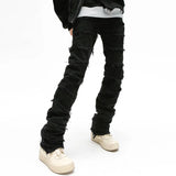 Pantalon Gothique Punk Effiloché