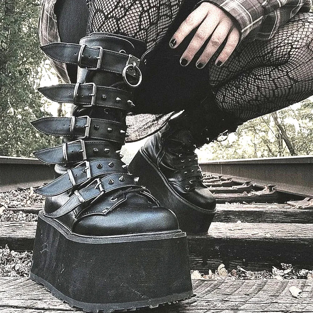Gothic Motorcycle Boots